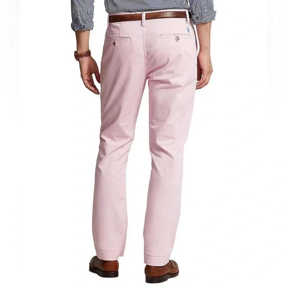 Polo Ralph Lauren Pastel Pink Preppy Chinos 38/32 - Picture 2 of 5